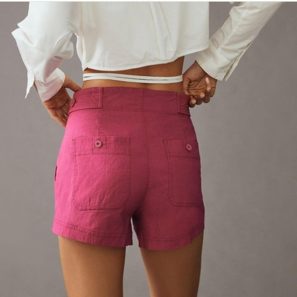 MAEVE by Anthropologie Colette Sailor Shorts Womens 6 Pink Purple Short Women - Picture 10 of 10